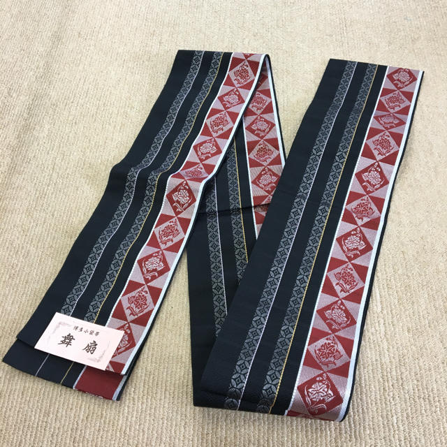 新品 本場筑前博多織 特撰 小袋帯 半幅帯 七宝 両面 リバーシブル 正絹 浴衣の通販 by 1038529｜ラクマ