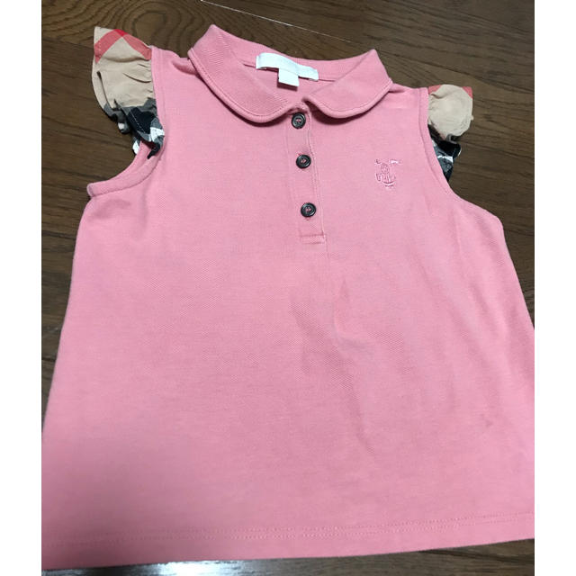 BURBERRY(バーバリー)のバーバリー ピンクトップス キッズ/ベビー/マタニティのキッズ服女の子用(90cm~)(ブラウス)の商品写真