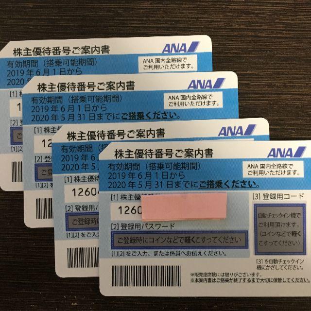 ANA株主優待券 4枚 - www.ktemaformazione.com