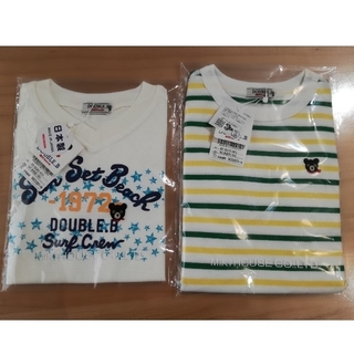 ダブルビー(DOUBLE.B)の新品✨　ダブルB　半袖　Tシャツ　100サイズ　2枚セット①(Tシャツ/カットソー)