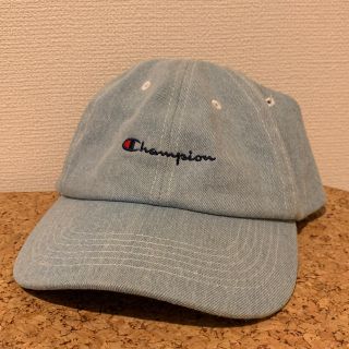 チャンピオン(Champion)の【きなこ黒蜜様専用】champion キャップ デニム 黒 チャンピオン(キャップ)