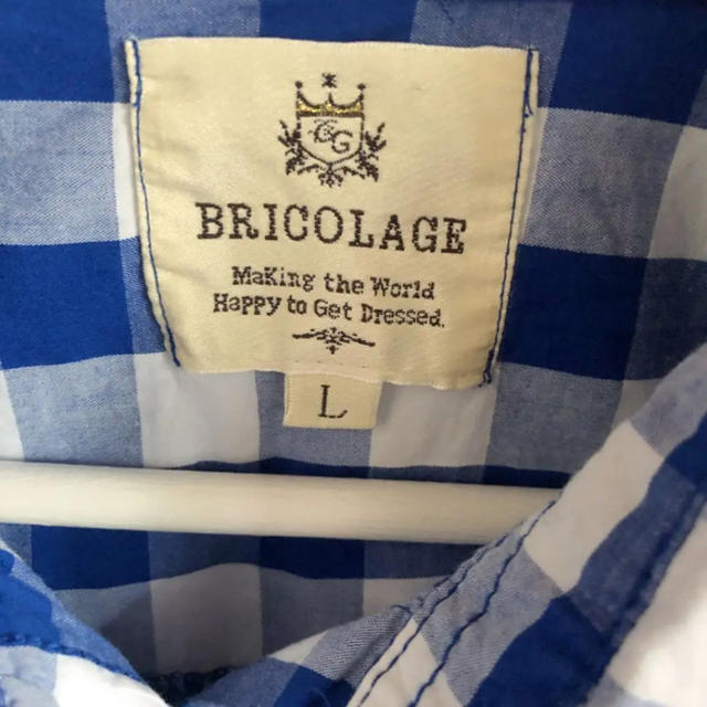 ROSE BUD(ローズバッド)のBricolage ブルーギンガム チェックシャツ レディースのトップス(シャツ/ブラウス(長袖/七分))の商品写真