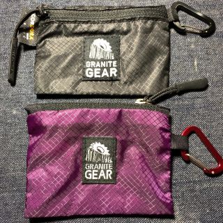 グラナイトギア(GRANITE GEAR)のGRANITE GEAR ウォレット ブラック&パープル セット(登山用品)