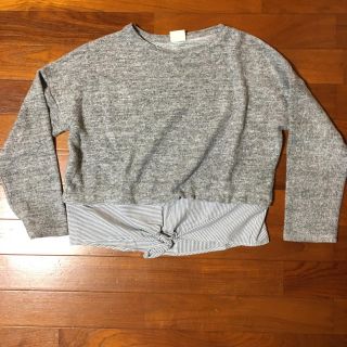 ザラキッズ(ZARA KIDS)のZARA KIDS グレー トップス 128(その他)