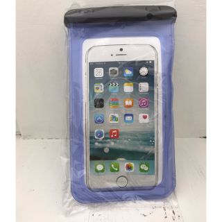 スマホ防水ケース  ブルー  新品未使用品(Androidケース)