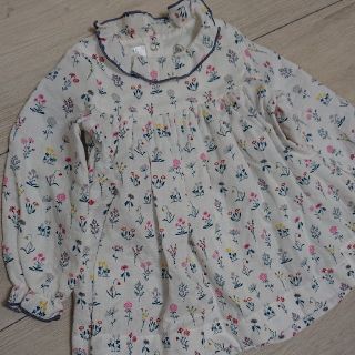 プチバトー(PETIT BATEAU)のプチバトー チュニックブラウス ワンピース 12m / 74cm(ワンピース)