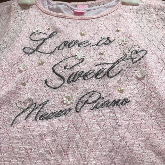 mezzo piano(メゾピアノ)のメゾピアノ  2枚組カットソー キッズ/ベビー/マタニティのキッズ服女の子用(90cm~)(Tシャツ/カットソー)の商品写真