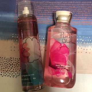 バスアンドボディーワークス(Bath & Body Works)のピンクシフォン☆ボディケア2点セット(バスグッズ)