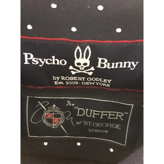 The DUFFER of ST.GEORGE(ザダファーオブセントジョージ)のダファーコラボ Psycho Bunny サイコバニー ドットシャツ Sサイズ メンズのトップス(シャツ)の商品写真