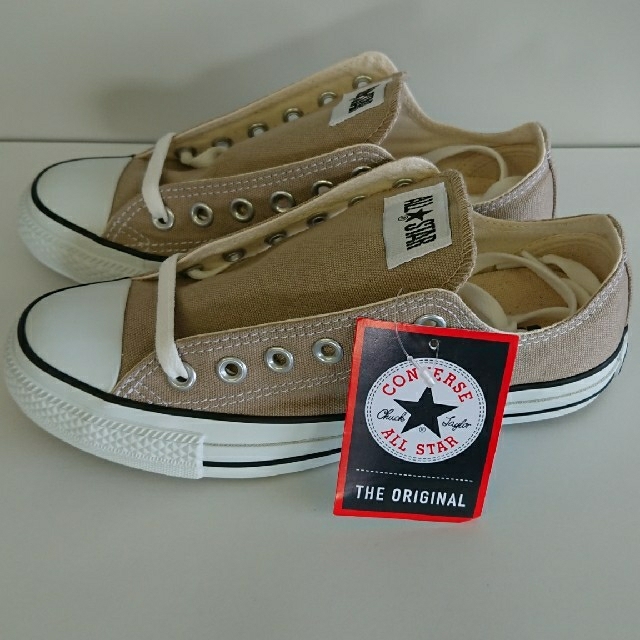 新品 CONVERSE コンバース ローカット ベージュ 22㎝