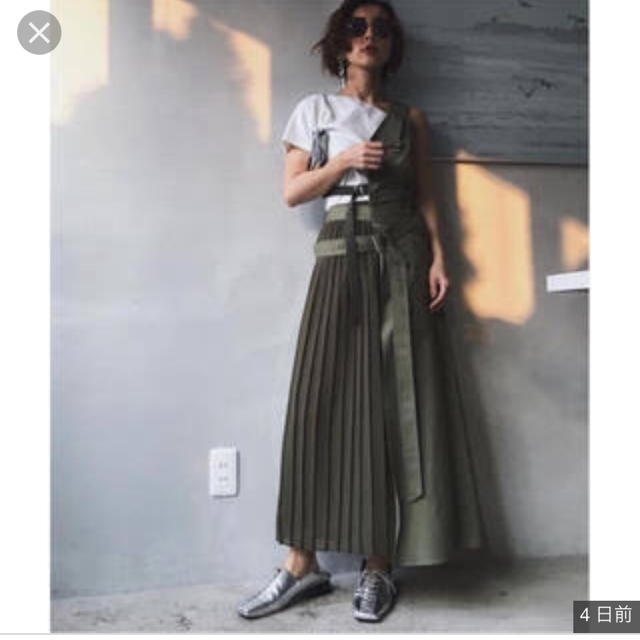 ameri  vintage belt tie set up skirt