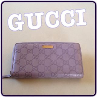 グッチ(Gucci)の正規品！GUCCI パープル長財布♡(財布)