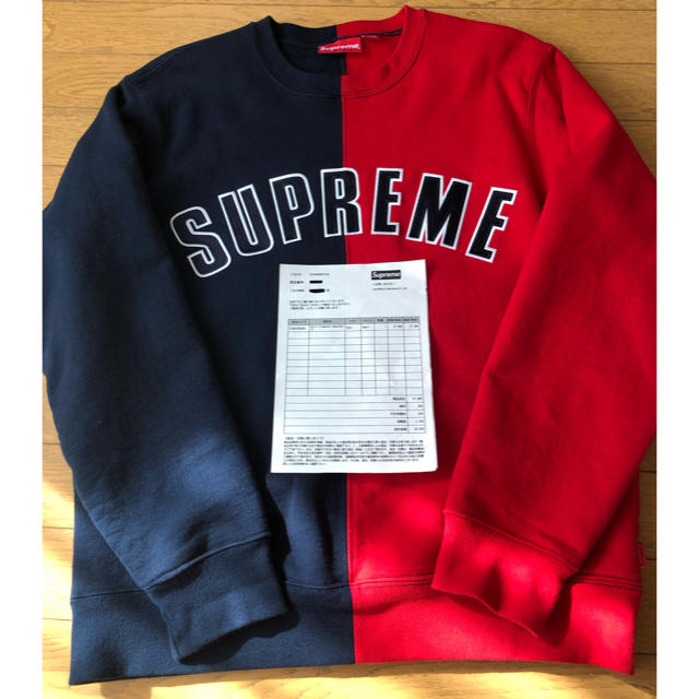 土日のみ定価以下！Supreme Split Crewneck Sweat