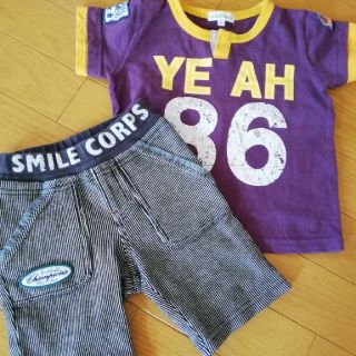 サンカンシオン(3can4on)の★90サイズ★Tシャツ★ショートパンツ★サンカンシオン(Tシャツ/カットソー)