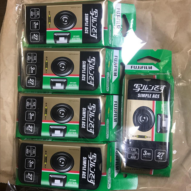 大放出セール 5個セット 写ルンです シンプルエース 27枚