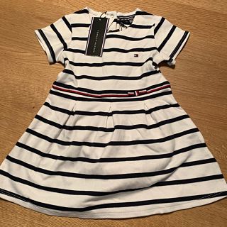 トミーヒルフィガー(TOMMY HILFIGER)のトミーヒルフィガー ボーダーワンピース 80cm(ワンピース)