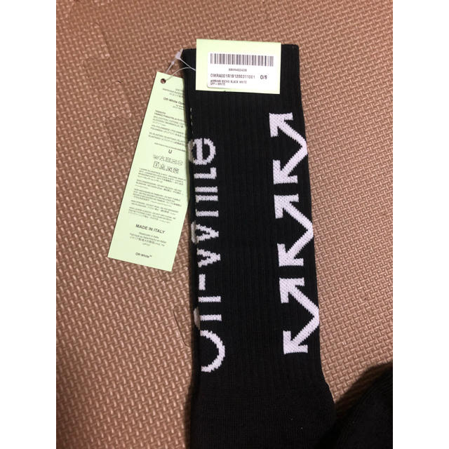 OFF-WHITE(オフホワイト)の新品 Off-white ブラック ソックス one size  メンズのレッグウェア(ソックス)の商品写真