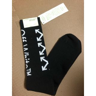 オフホワイト(OFF-WHITE)の新品 Off-white ブラック ソックス one size (ソックス)