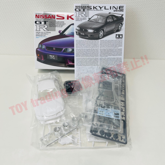 タミヤ模型 スカイライン GT-R R33 V-Spec 1/24 プラモデル エンタメ/ホビーのおもちゃ/ぬいぐるみ(模型/プラモデル)の商品写真