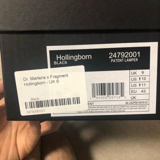 ドクターマーチン(Dr.Martens)のDr martens Hollingborn fragment Uk9 新品(ドレス/ビジネス)