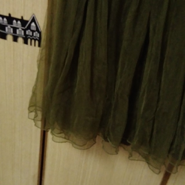 🥝緑色🥝チュール スカート レディースのスカート(ひざ丈スカート)の商品写真