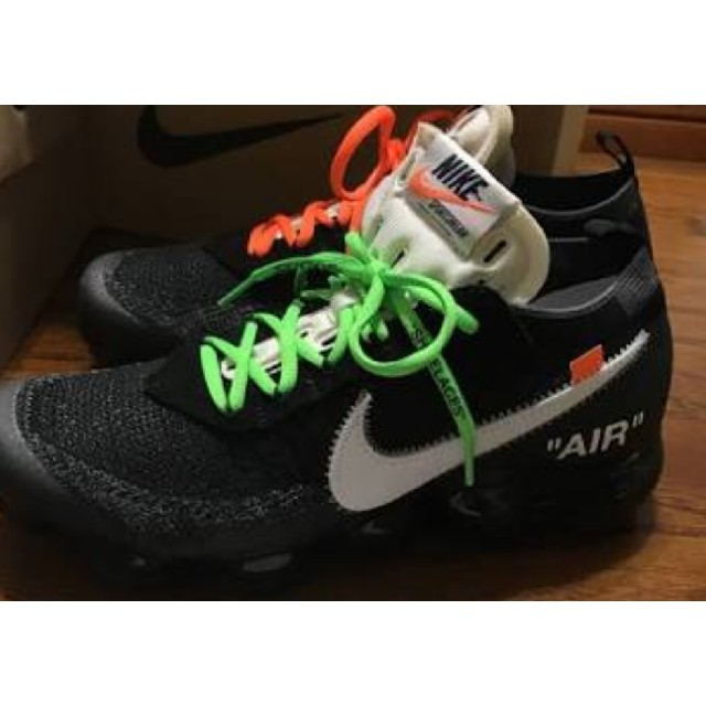 NIKE(ナイキ)のOff-White Rope Lace Supply オレンジ×グリーン 丸紐 メンズの靴/シューズ(スニーカー)の商品写真