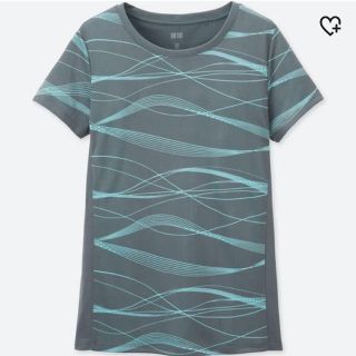 ユニクロ(UNIQLO)のドライEX  プリントクルーネックT(Tシャツ(半袖/袖なし))