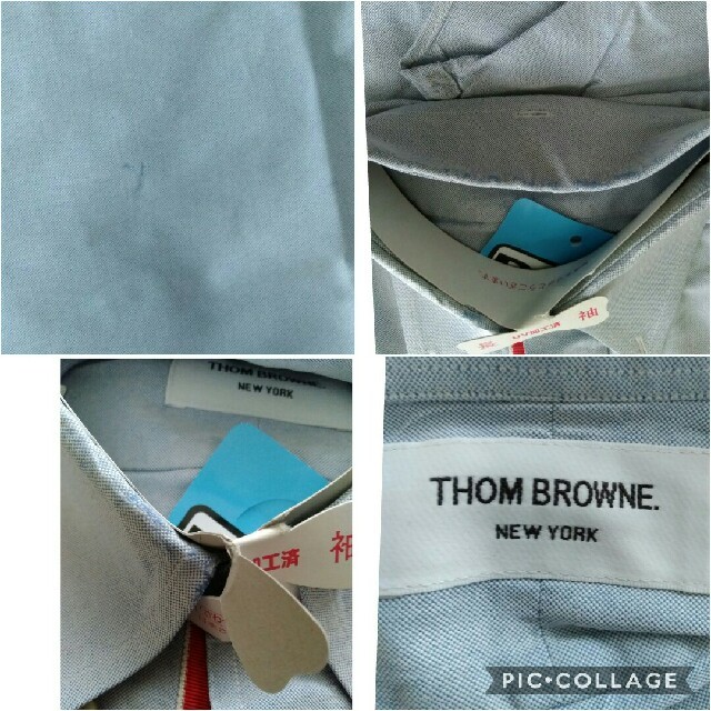 THOM BROWNE(トムブラウン)のとし様専用　トムブラウン　thom browne 定番シャツ　トリコロール メンズのトップス(シャツ)の商品写真