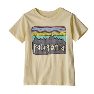 パタゴニア(patagonia)のパタゴニア 新品タグ付き キッズ Tシャツ 2T Resin Yellow(Tシャツ/カットソー)