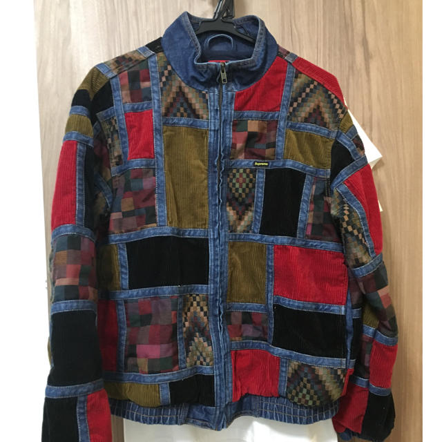 supreme corduroy patchwork denim jacket