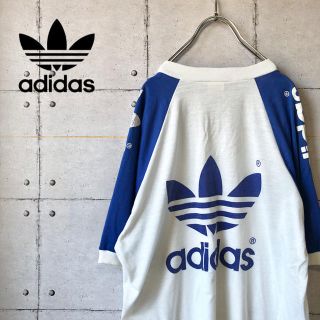 アディダス(adidas)の【激レア】 90s adidas アディダスオリジナルス デカロゴ Tシャツ(Tシャツ/カットソー(半袖/袖なし))