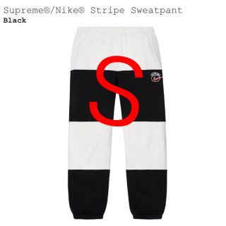 シュプリーム(Supreme)のsupreme x NIKE stripe sweatpant Ｓ(スウェット)