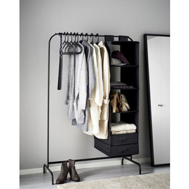 IKEA - IKEA ハンガーラック 完売品 ブラック 黒 廃盤の通販 by あき