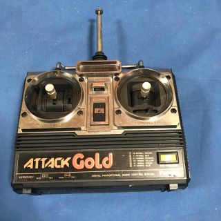 昔の送信器  Futaba ATTAC Gold ジャンク(ホビーラジコン)