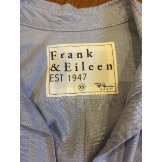 フランクアンドアイリーン(Frank&Eileen)のFrank&Eileen XSサイズ 長袖シャツ 水色 美品 ロンハーマン(シャツ/ブラウス(長袖/七分))