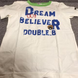 ダブルビー(DOUBLE.B)の新品 ミキハウス ダブルB アフロB君 Tシャツ 130(Tシャツ/カットソー)