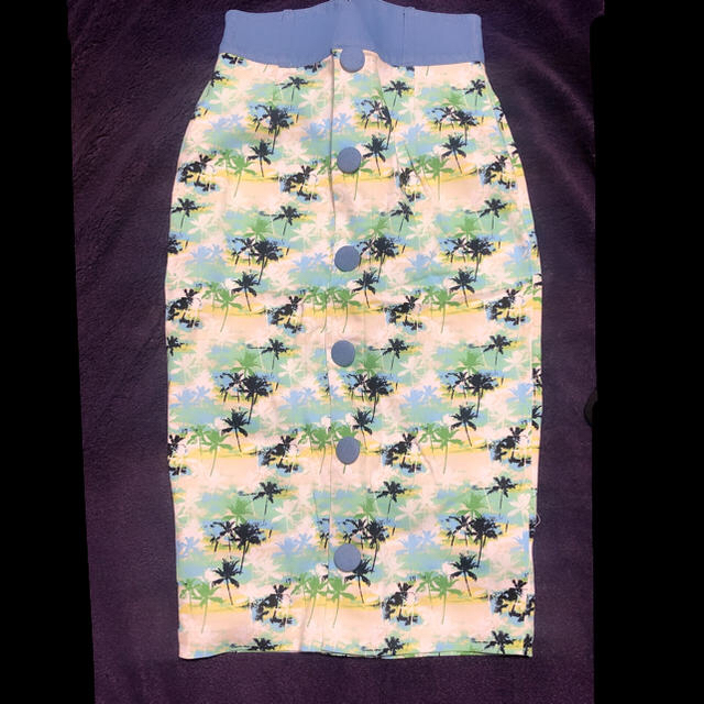 PAMEO POSE(パメオポーズ)のPameopose パメオポーズ  Palm tree 柄スカート レディースのスカート(ひざ丈スカート)の商品写真