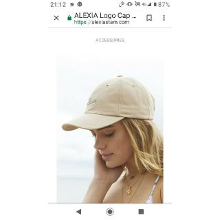 アリシアスタン(ALEXIA STAM)のALEXIA Logo Cap Beige

(キャップ)