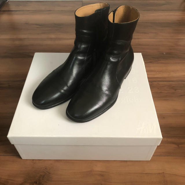 値下げ　レアH\u0026M Maison Martin Margiela レザー ブーツ