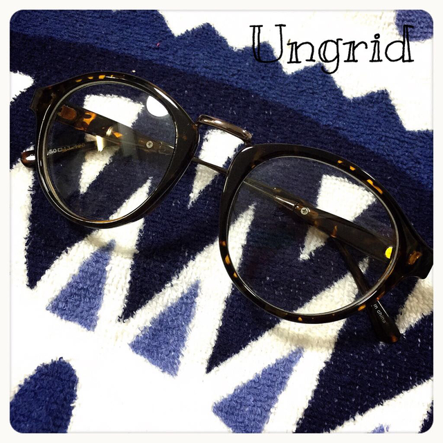 Ungrid(アングリッド)のUngrid＊ヴィンテージ伊達眼鏡 レディースのファッション小物(サングラス/メガネ)の商品写真