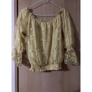 ナチュラルクチュール(natural couture)のオフショル刺繍ブラウス(シャツ/ブラウス(長袖/七分))