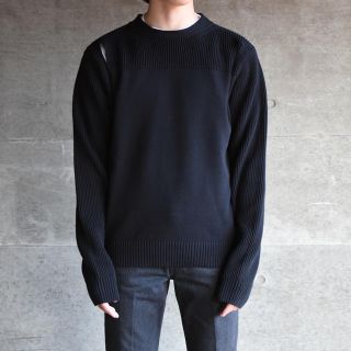 アンユーズド(UNUSED)の【定価以下】kudos  FRONT HOLES PULLOVER BLACK (ニット/セーター)