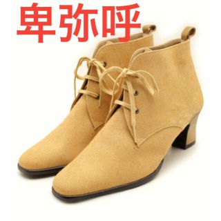 ヒミコ(卑弥呼)の卑弥呼【新品、未使用】レースアップ ショートブーツ ヒール パンプス(ブーツ)