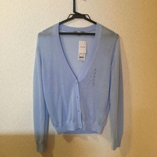 ユニクロ(UNIQLO)のユニクロ UVカット水色カーデ(カーディガン)