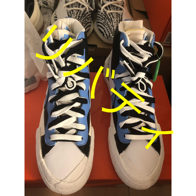 人気の新作 NIKE - sacai nike blazer 25cm スニーカー 人気の新作 NIKE - sacai nike blazer 25cm スニーカー