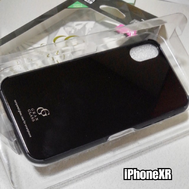 iPhoneXR　ケース　高硬度★９Ｈガラス使用　ハイブリッド　ブラックの通販 by ASUKA's shop｜ラクマ