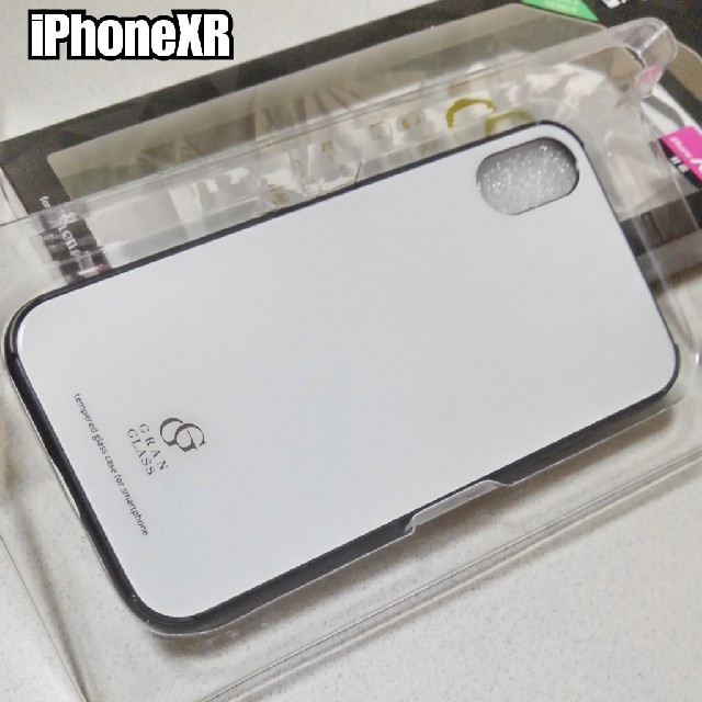 iPhoneXR　ケース　高硬度★９Ｈガラス使用　ハイブリッド　ホワイトの通販 by ASUKA's shop｜ラクマ