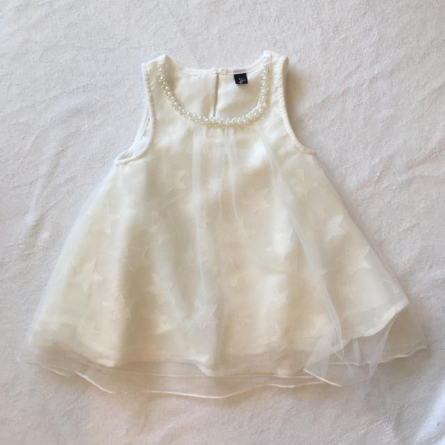 西松屋(ニシマツヤ)のタンクトップ2枚セット 95 女児 キッズ/ベビー/マタニティのキッズ服女の子用(90cm~)(Tシャツ/カットソー)の商品写真