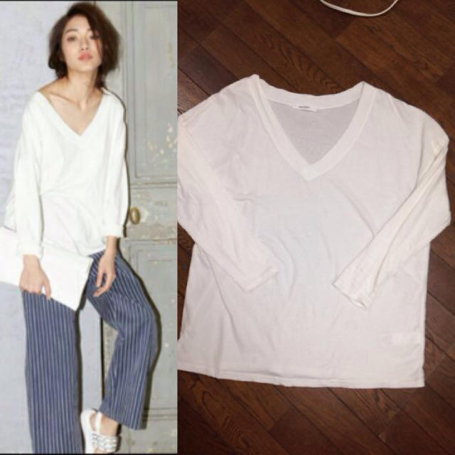 moussy(マウジー)のmoussy V/N LOOSETシャツ レディースのトップス(Tシャツ(長袖/七分))の商品写真