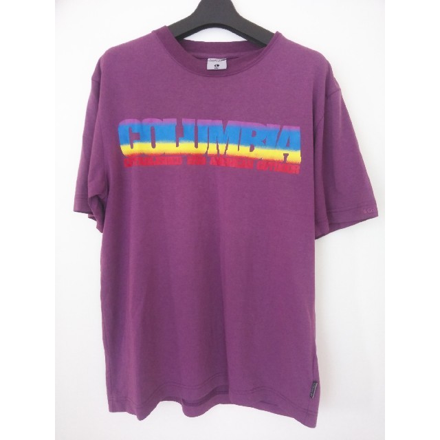 Columbia(コロンビア)のCOLUMBIA■TITANIUM デカロゴTシャツ■サイズL■紫 メンズのトップス(Tシャツ/カットソー(半袖/袖なし))の商品写真